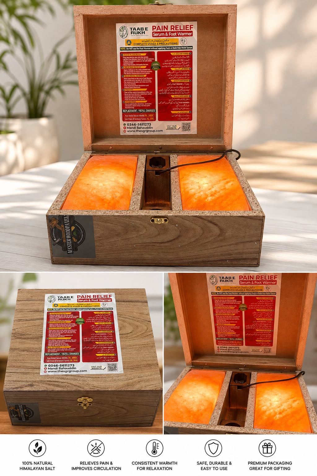 Pain Relief Foot Warmer & Serum