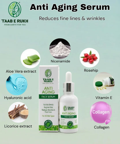 Taab e Rukh Anti-Aging Face Serum