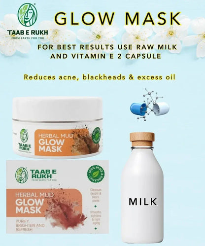 Taab e Rukh Herbal Mud Glow Mask
